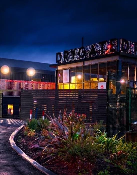 Drygate Brewery at night