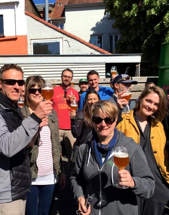 The tour visits Drie Fonteinen