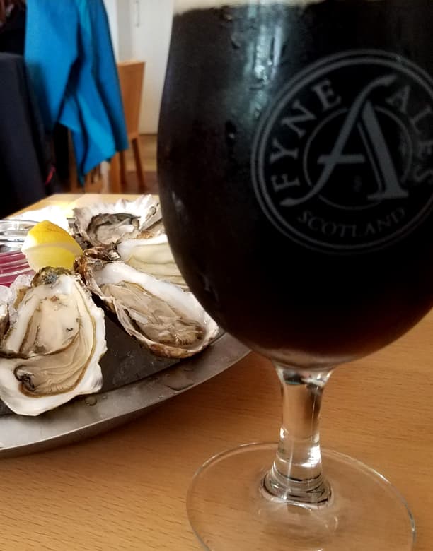 Fyne Ales and oysters