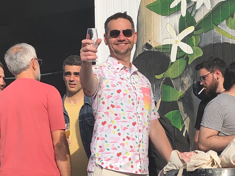 Yes, that is a Natty Light shirt at one of the premiere beer festivals in Europe.