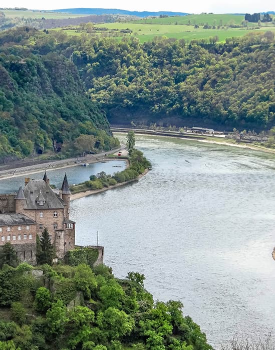 Castle Katz overlooking the Rhine