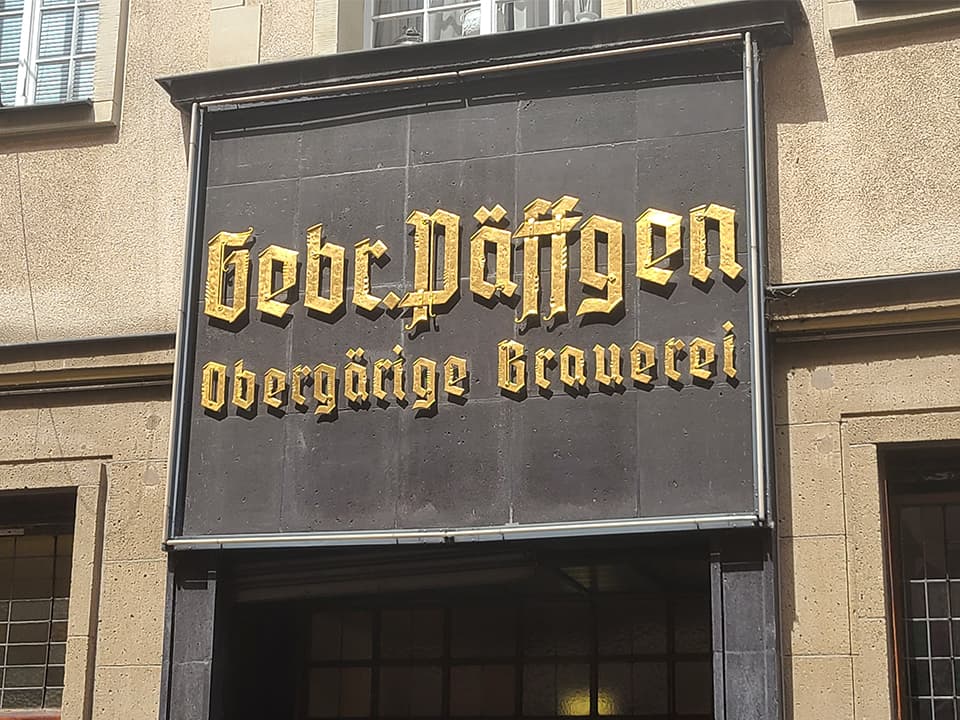 One of our favorite places for a drink in Cologne, Brauerei Päffgen.