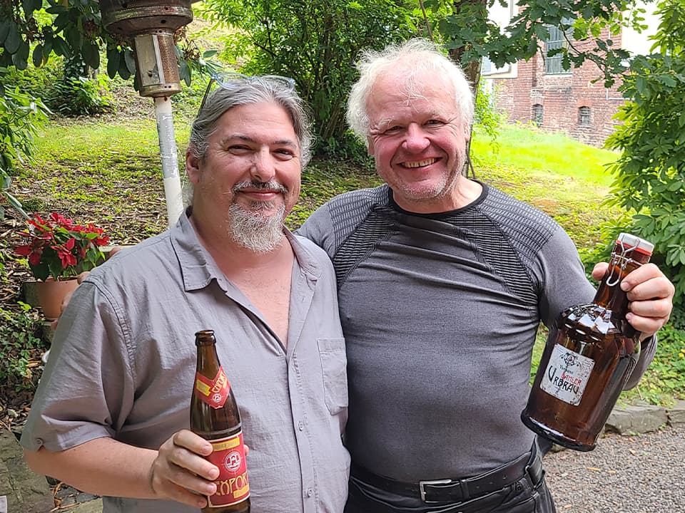 Kevin with Christian from Brauerei Vormann.