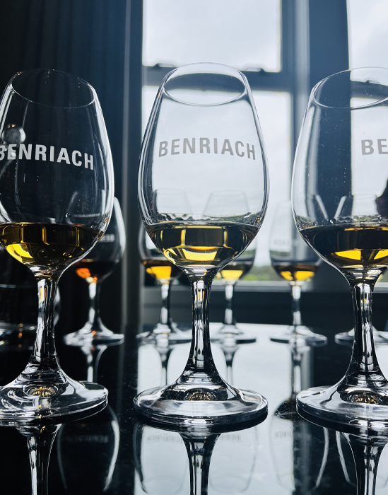 Getting ready for our Benriach tasting