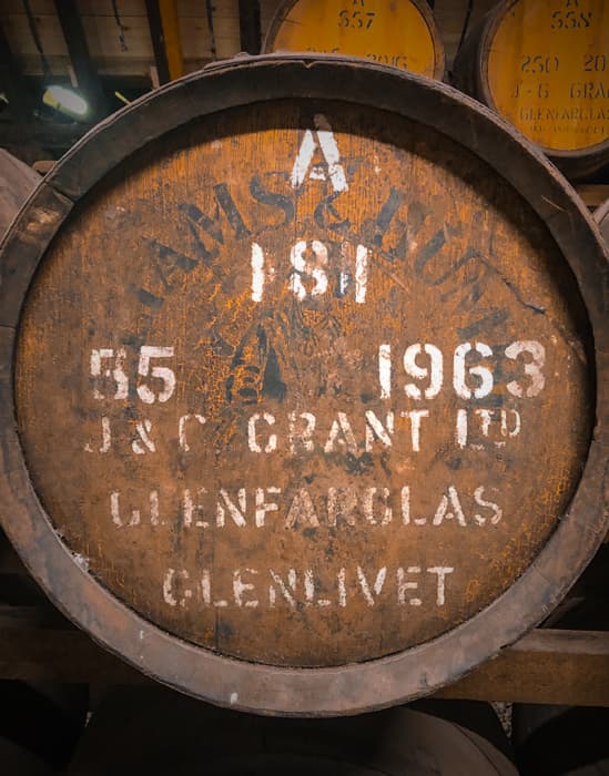 Wonderful whisky aging in the warehouses of Glenfarclas.