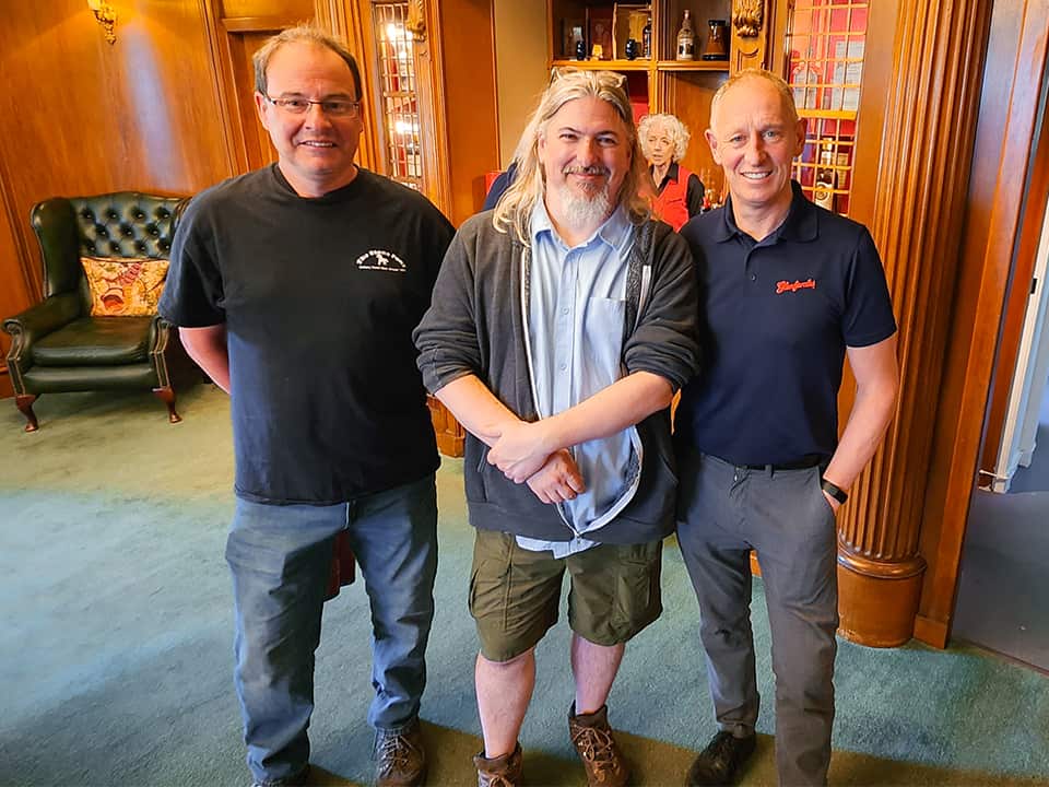Kevin sees his old friend, Steve, and meets a new friend, Callum at Glenfarclas.