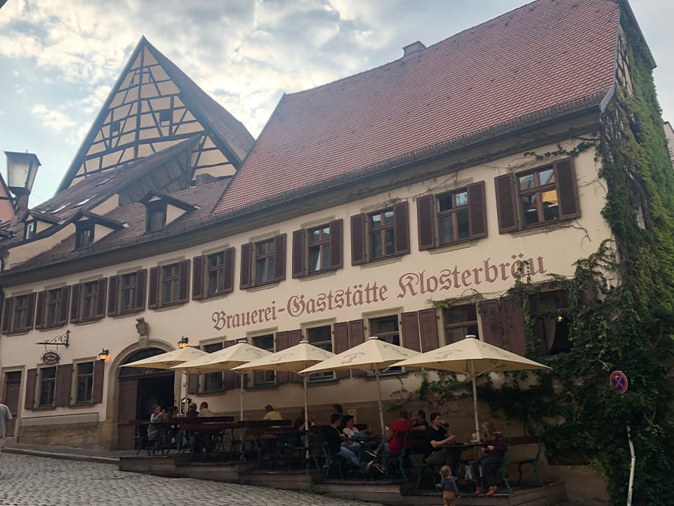 Founded in 1533, Klosterbräu is the oldest brewery in Bamberg.